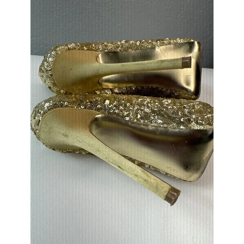 Steve Madden Size‎ 7.5 Sequin Platform High Heels